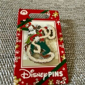 Disney Festive Goofy Pin - Red, Green, and White